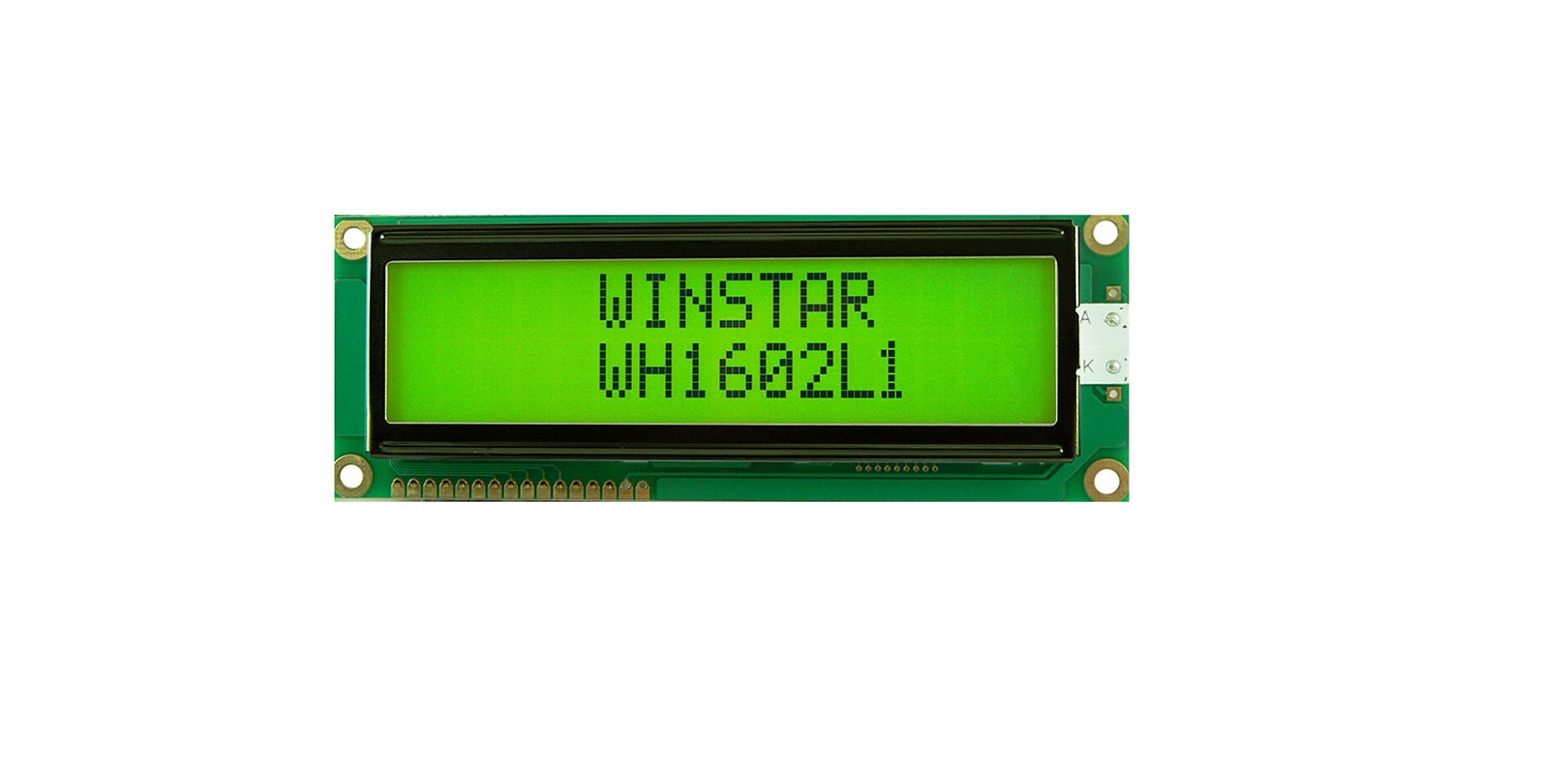 DISPLAY WH1602L1-TML-JT# 16X2 CHR H LED W STN BL
