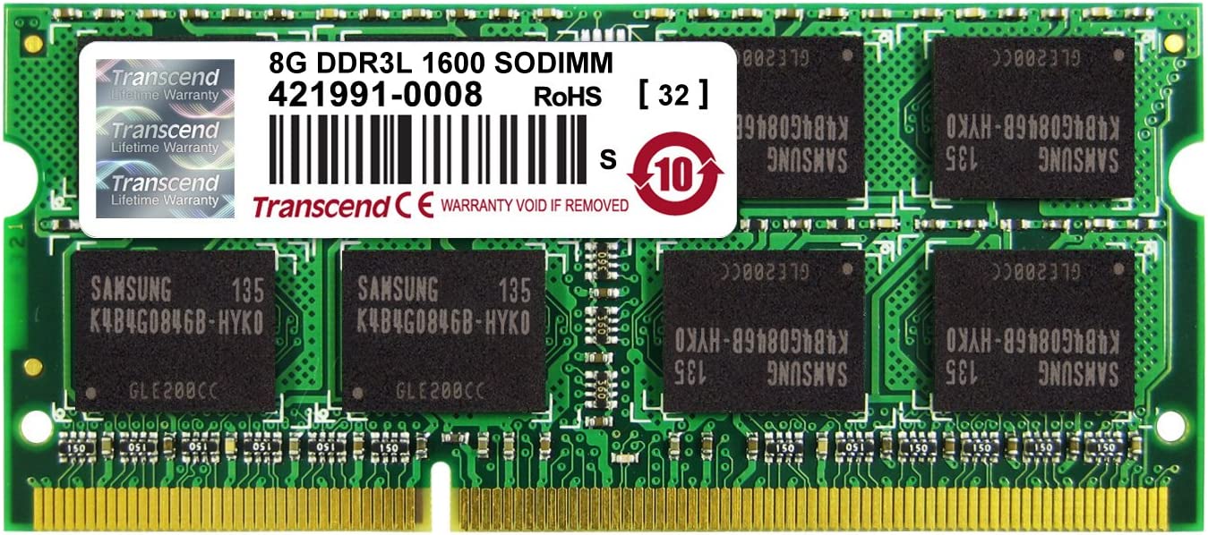 MEMORIA TS1GSK64W6H 8GB DDR3L SODIMM 1600MHZ
