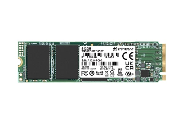 Memory 128GB, M.2 2280, PCIe Gen3x4, M-Key, 3D TLC BiCS4, PE: 3K TS128GMTE652T