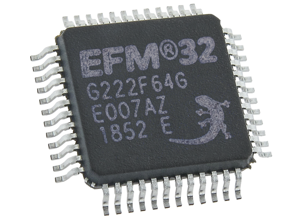 Microcontroller Silicon Labs EFM32GG230F512G-E-QFN64