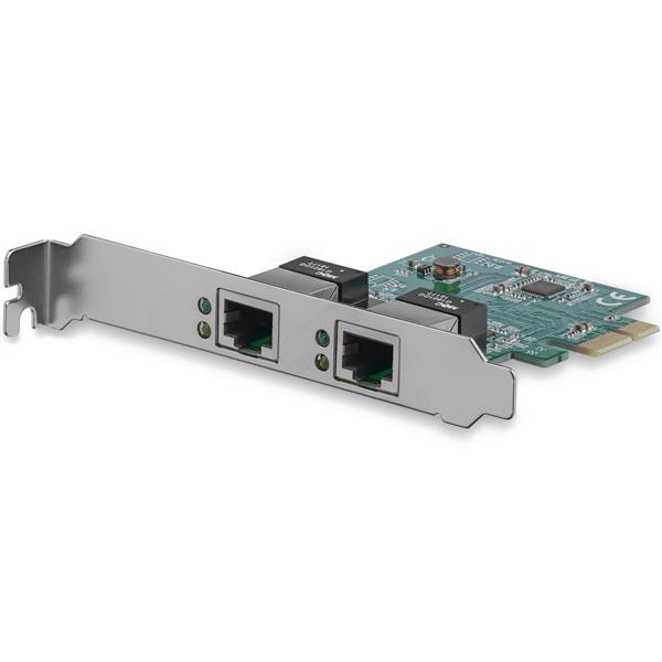 Startech.com ST1000SPEXD4 Dual Port PCIe Network Card - Low Profile - RJ45 Port - Realtek RTL8111H Chipset - Ethernet Network Card - Dual Port Gigabit NIC (ST1000SPEXD4)