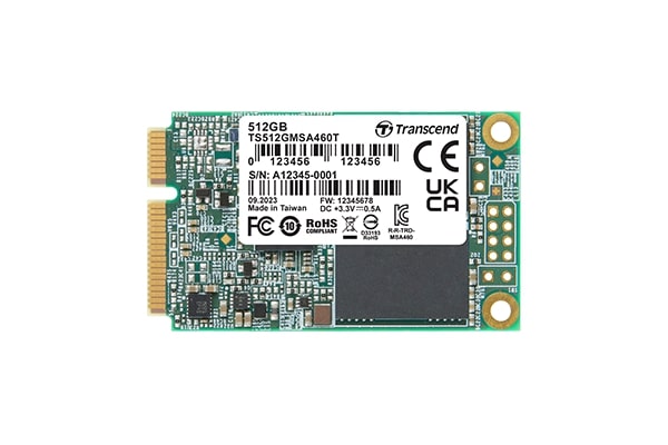 Memory 1TB, M.2 2280 SSD, SATA3 B+M Key, 3D TLC BiCS5, extended temp., TCG OPAL, eDrive TS512GMSA460T