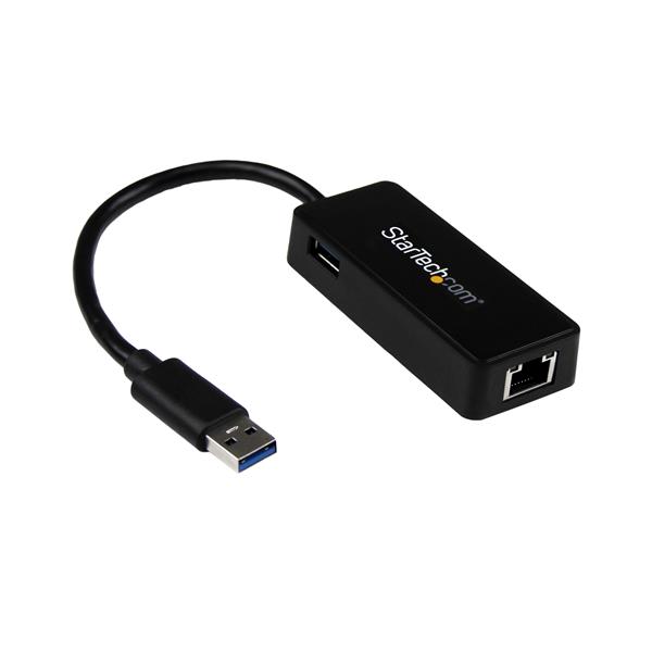 Startech.com USB31000SPTB Adattatore Ethernet USB 3.0 a RJ45 - Adattatore di rete USB 3.0 NIC con porta USB Passthrough integrata (USB31000SPTB)