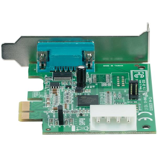 Native low-profile PCI Express serial card with 2 RS-232 ports and 16950 UART