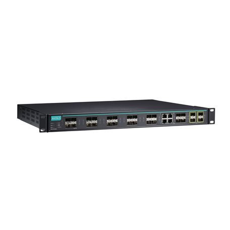 Core switch ICS-G7500A 28-Port Front T Moxa ICS-G7528A-4XG-HV-HV-T