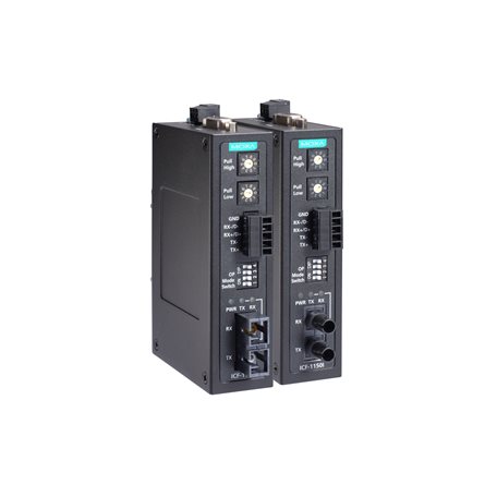 Serial Converter Industrial Copper to Fiber Multi, SC Moxa ICF-1150-M-SC-IEX