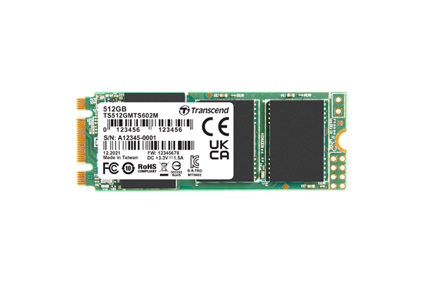 512GB, M.2 2260 SSD, SATA3 B+M Key, MLC WD-15