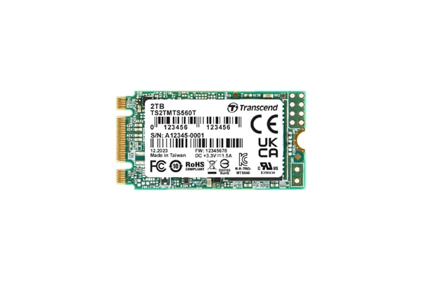 Memory 2TB, M.2 2242 SSD, SATA3 B+M Key, 3D TLC BiCS5, DRAM-less, PE: 3K TS2TMTS560T