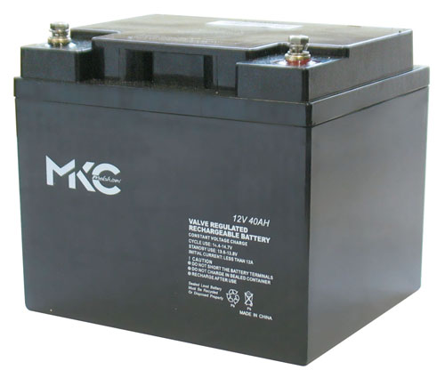 Batteria al piombo ricaricabile 12V 40Ah ciclica terminale t6 MKC