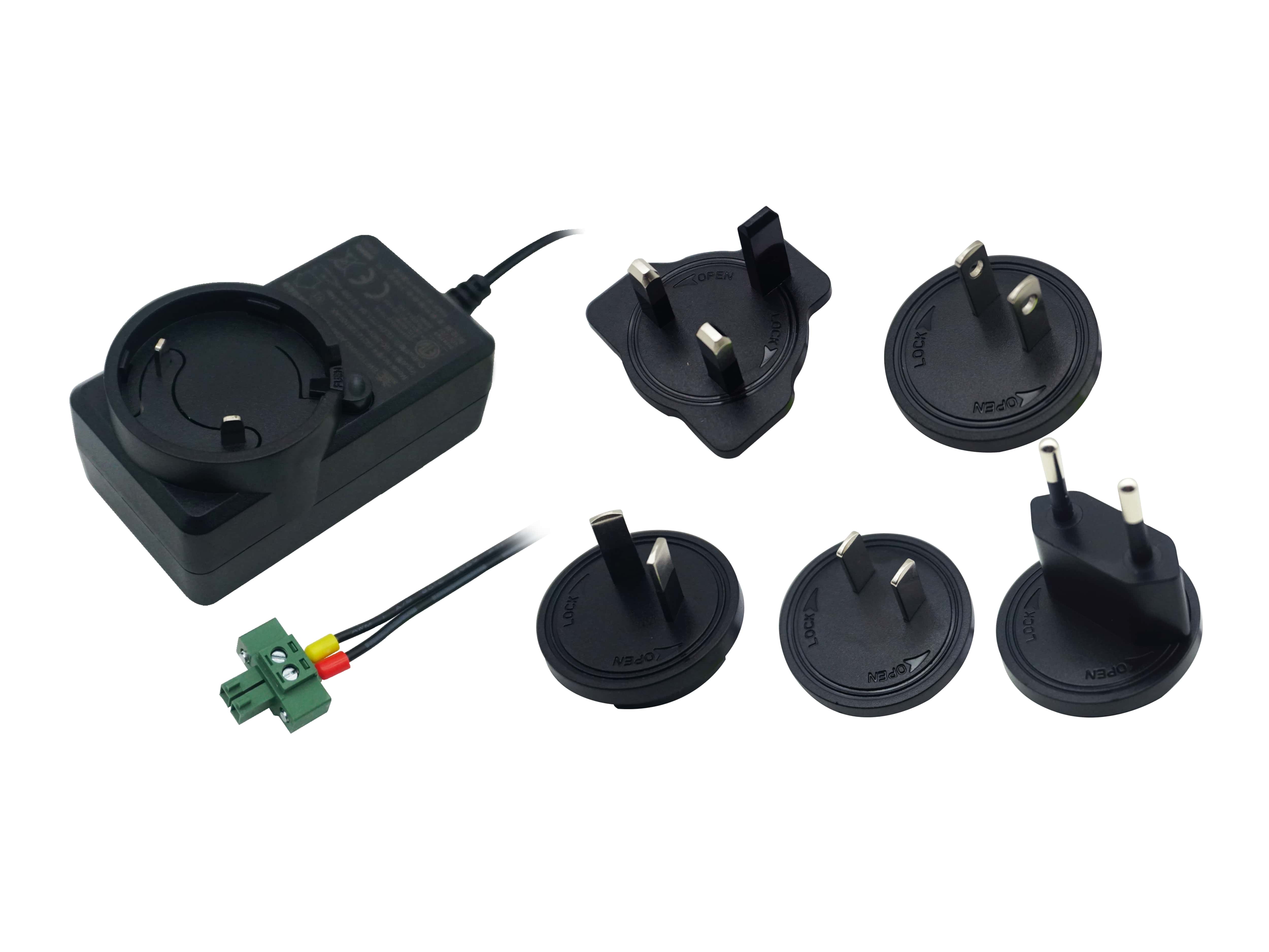 Power Supply S011026: UK plug, input 100 to 240VAC, output 12VDC, 1.5A,