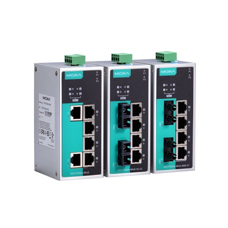 PoE Unmanaged EDS-P200 6-port Moxa EDS-P206A-4PoE-SS-SC