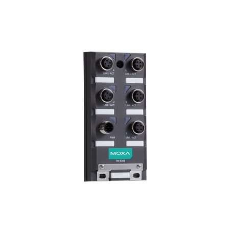 M12 Unmanaged TN-5300 5-port T Moxa TN-5305-T