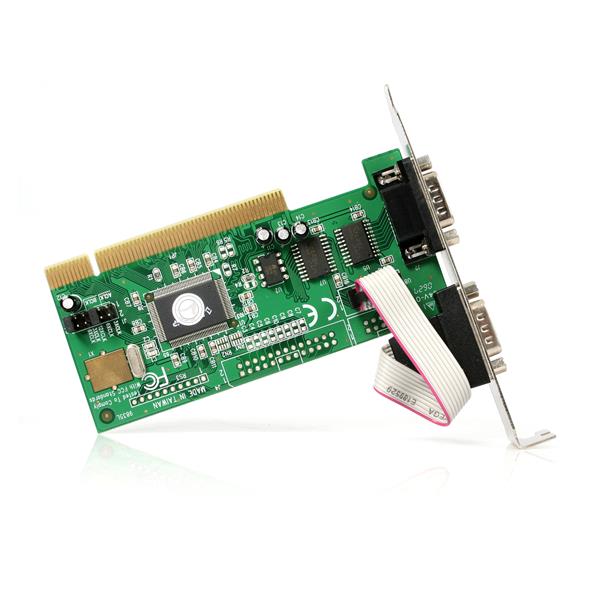 PCI 2-Port RS-232 Serial Card with 16550 UART
