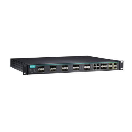 Core switch ICS-G7800A 28-Port Front T Moxa ICS-G7828A-8GSFP-4XG-HV-HV-T