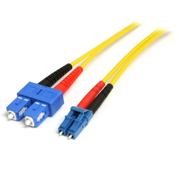 Startech.com SMFIBLCSC4 Cavo patch duplex in fibra modalità singola LC-SC 4 m (SMFIBLCSC4)