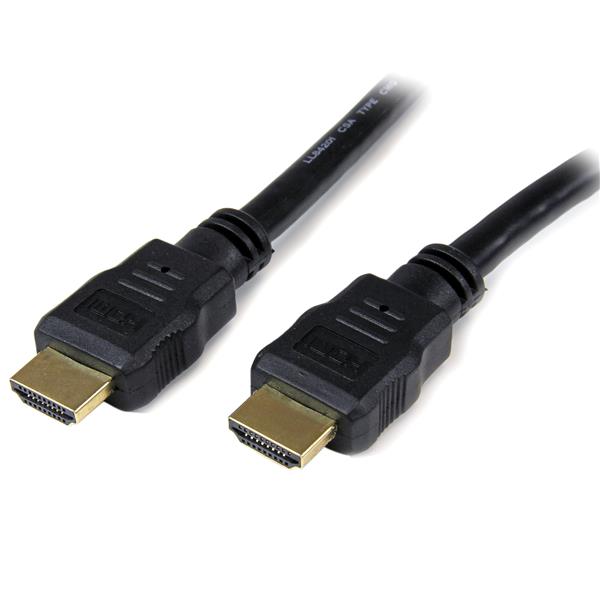 Startech.com HDMM3M 3m (10ft) HDMI Cable - 4K High Speed HDMI Cable with Ethernet - UHD 4K 30Hz Video - HDMI 1.4 Cable - Ultra HD HDMI Monitors, Projectors, TVs & Displays - Black HDMI Cord - M/M (HDMM3M)