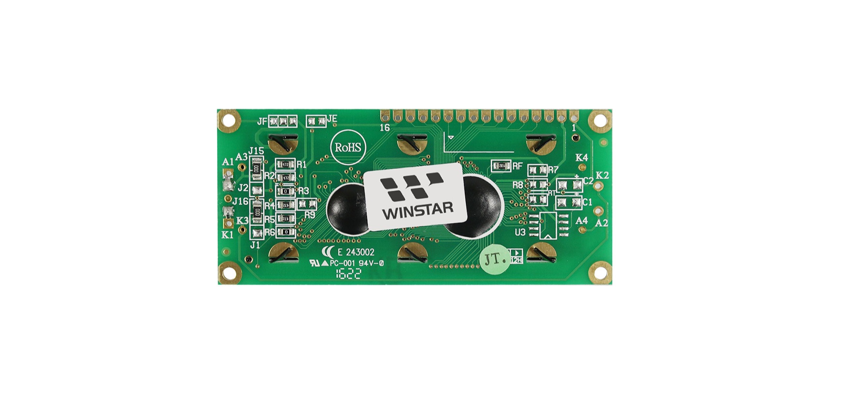 DISPLAY WH1602B-TMI-ET# 16X2 CHR LED W STN B