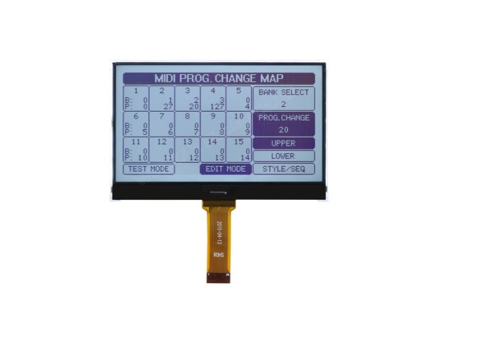 DISPLAY WO240128B-TFH# COF 240X128 B WHITE LED F