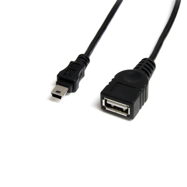 Startech.com USBMUSBFM1 Cavo Mini USB 2.0 30 cm - USB A a Mini B F/M