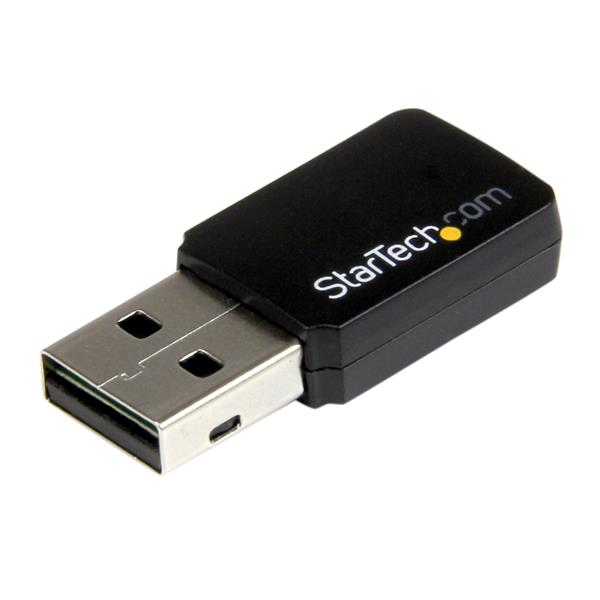 Startech.com USB433WACDB USB 2.0 AC600 Mini Dual Band Wireless-AC Network Adapter - 1T1R 802.11ac WiFi Adapter - 2.4GHz / 5GHz USB Wireless (USB433WACDB)