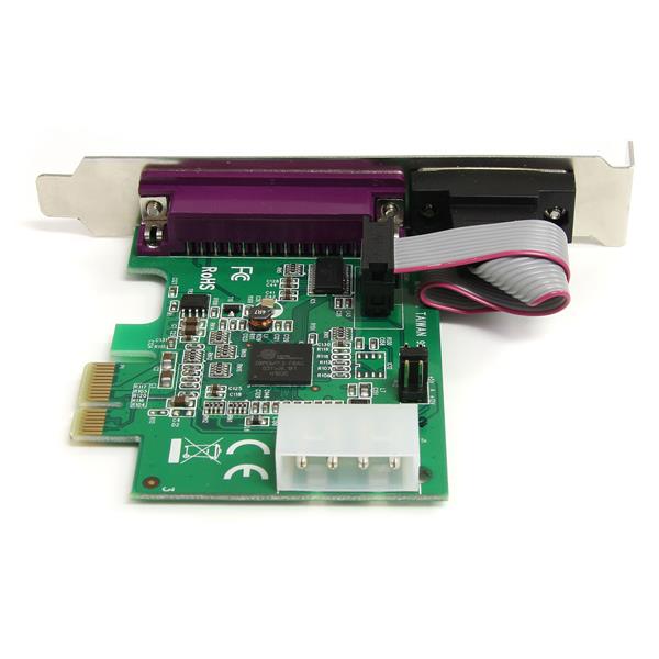 Native PCI Express 1S1P serial/parallel combo card with 16950 UART
