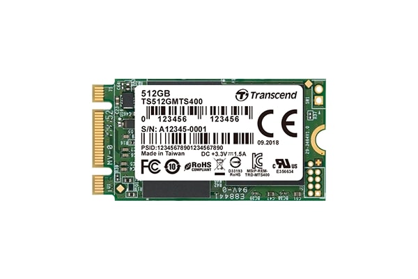 Memory 256GB, M.2 2242 SSD, SATA3 B+M Key, MLC TS256GMTS400