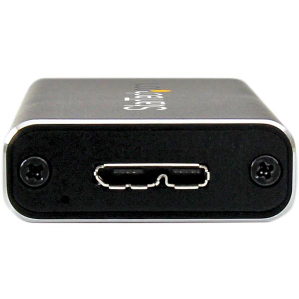 Startech.com SM2NGFFMBU33 Box Alloggio USB 3.0 esterno per SSD SATA M.2 - Convertitore NGFF di unità SSD con UASP - Box portabile M.2 NGFF a USB3.0 SSD