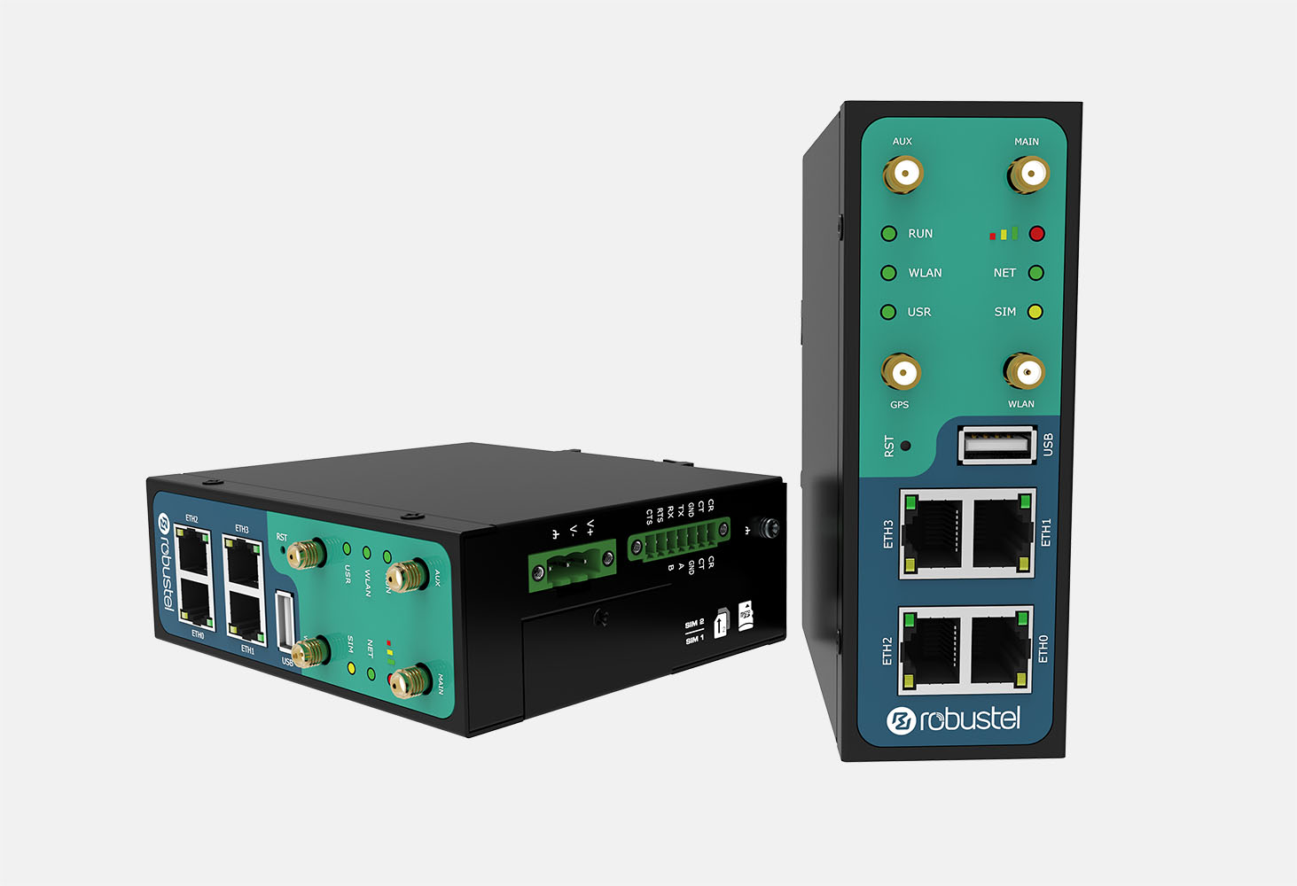 ROUTER R3000-QLB B019002: × Global, WiFi, 2xSIM, 4xEth, 1xRS232 or 1xRS