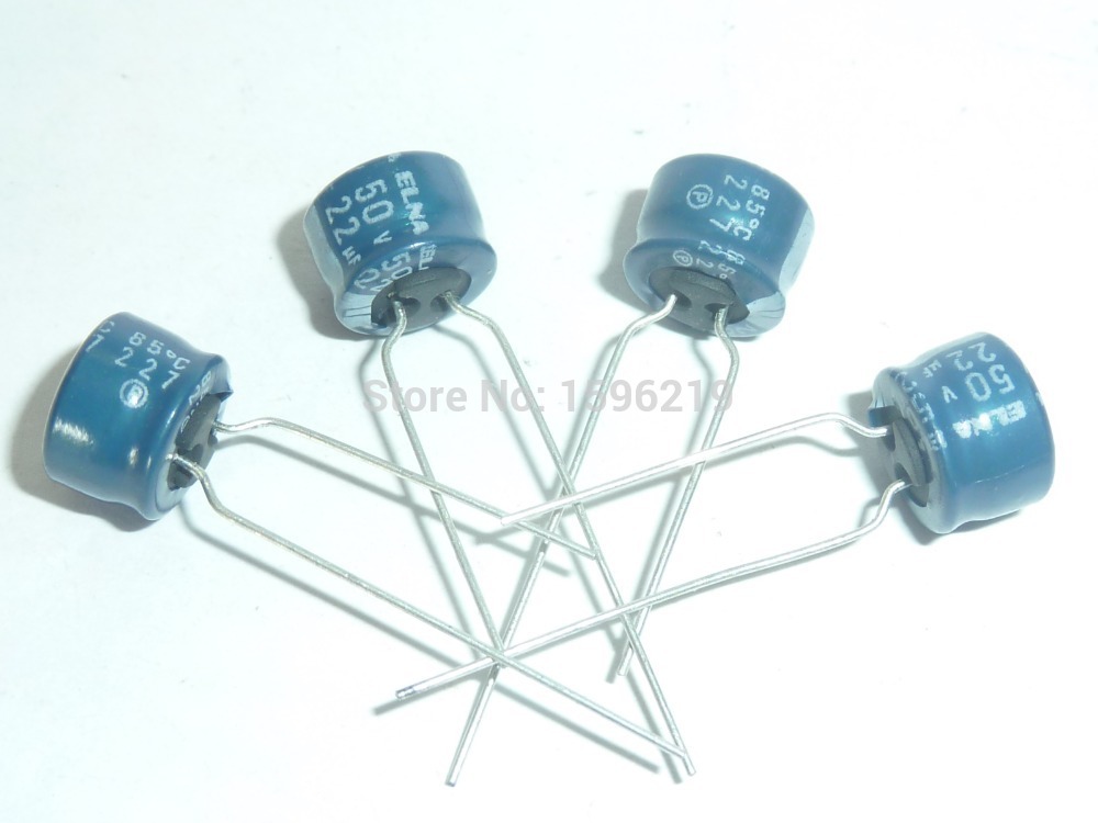 Radial aluminum electrolytic capacitor ELNA RC3-50V010MD0#-T10