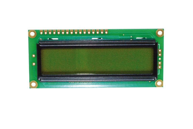 DISPLAY WH1602B-NYG-ET# 16X2 CHR NO BL STN Y WT