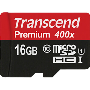 MicroSD Card memories Transcend TS16GUSDCU1