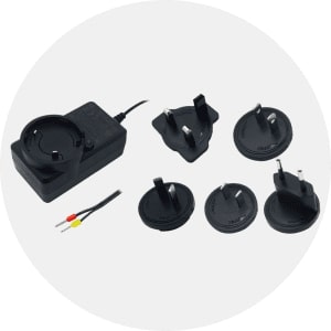 Power Supply S012009: AU plug, input 100 to 240VAC, output 12VDC, 1.5A.