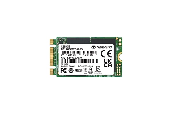 Memory 128GB, M.2 2242 SSD, SATA3 B+M Key, MLC TS128GMTS400S