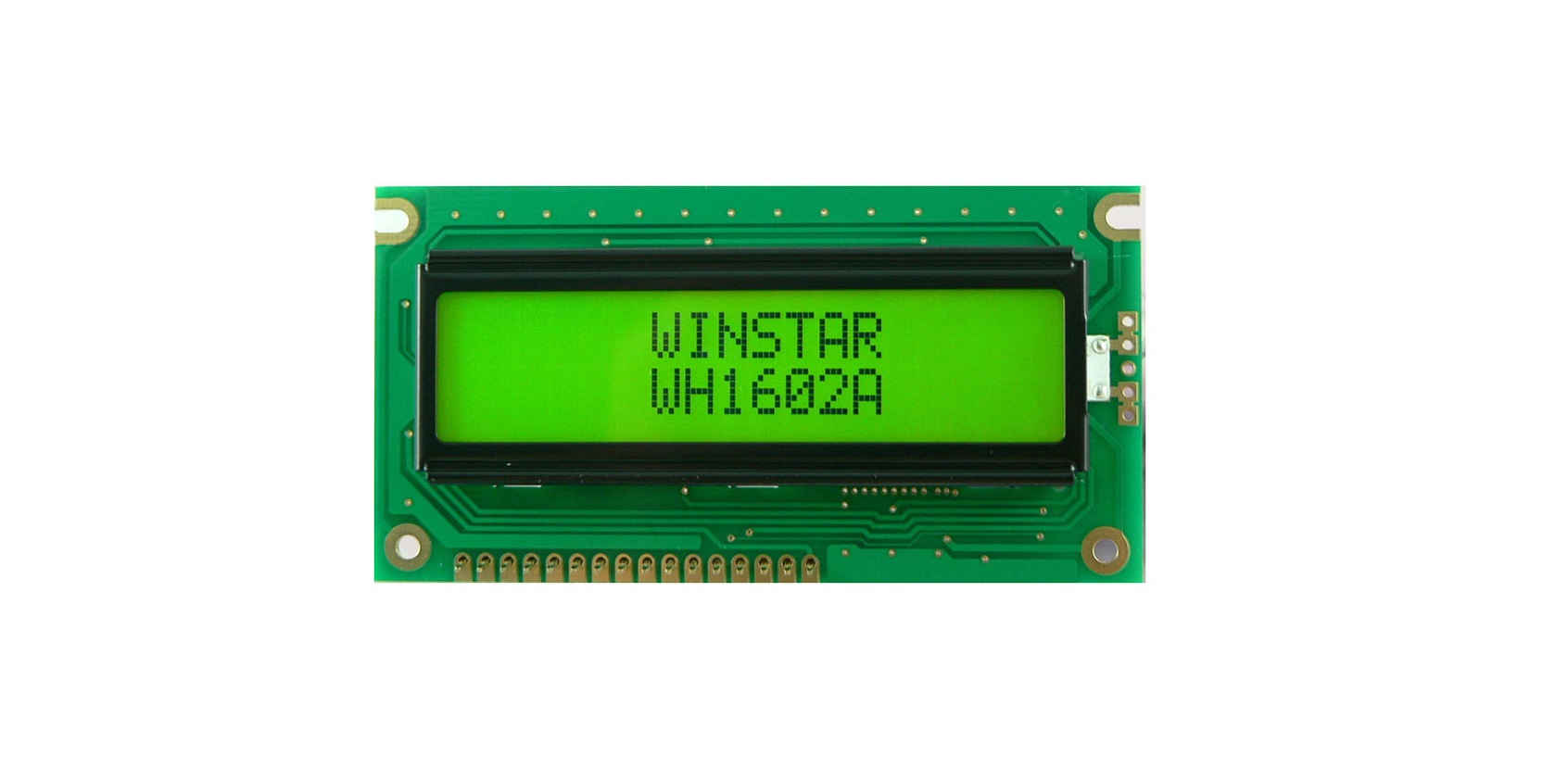 DISPLAY WH1602A-YYH-ETK# 16X2 CHR LED YG STN