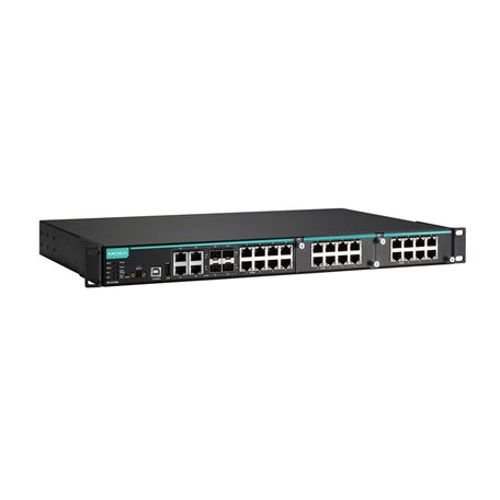 Rackmount managed IKS-6700A 28-port Front T Moxa IKS-6728A-4GTXSFP-48-48-T