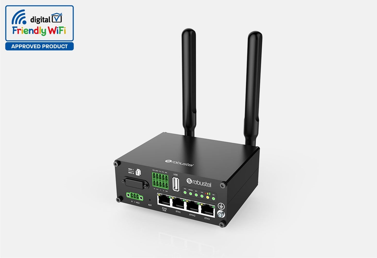 ROUTER R2110-4L B044742: LTE CAT6 EMEA+SEA, WiFi, POE-PD, 2xSIM, 4xEth,