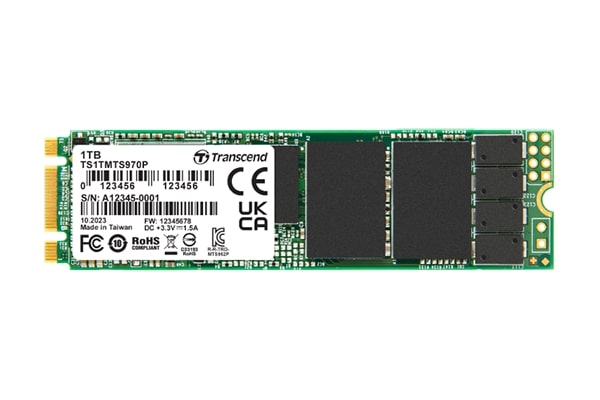 Memory 1TB, M.2 2280 SSD, SATA3 B+M Key, 3D TLC BiCS5, PE: 3K, Wide temp. PLP TS1TMTS970P