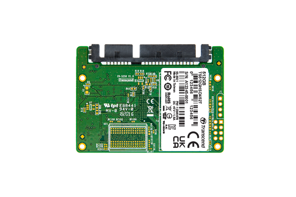 64GB, Half-Slim SSD, SATA3, 3D TLC BiCS4, PE: 3K, Wide Temp.