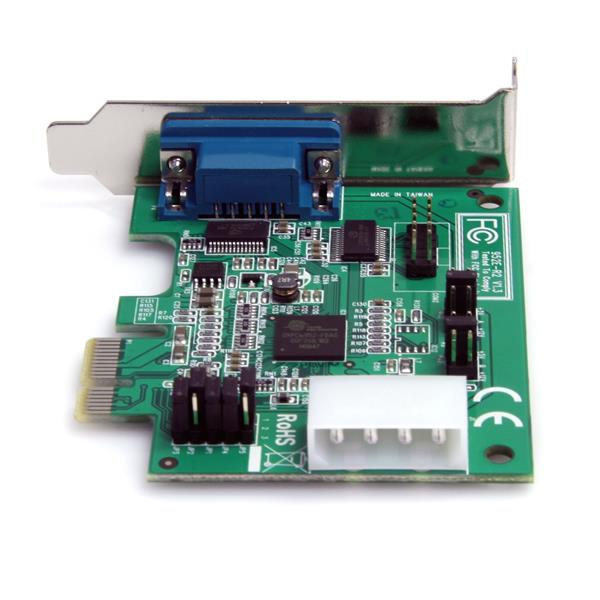 Native low-profile PCI Express serial card with 2 RS-232 ports and 16950 UART