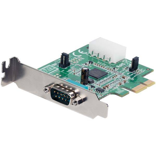 Native low-profile PCI Express serial card with 2 RS-232 ports and 16950 UART