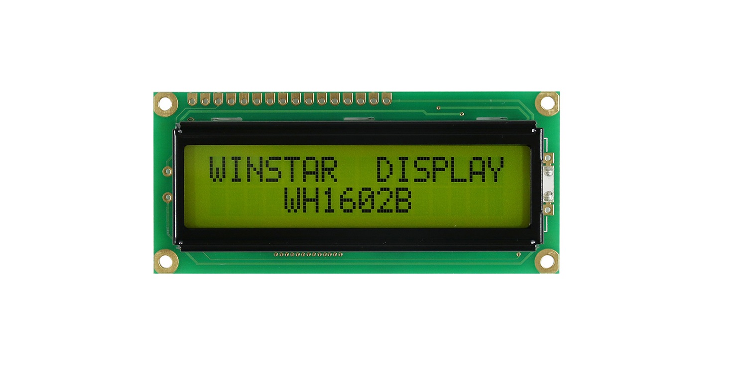 DISPLAY WH1602B-YYH-CTK# 16X2 CHR LED EDGE Y