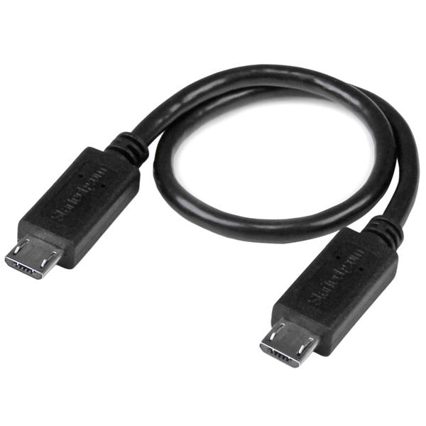 Startech.com UUUSBOTG8IN Cavo USB OTG - Micro USB a Micro USB - M/M - 20cm
