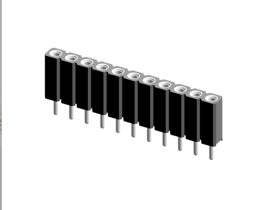 CONNETTORE 801-87-011-10-001101 STRIP P.2.54MM 1