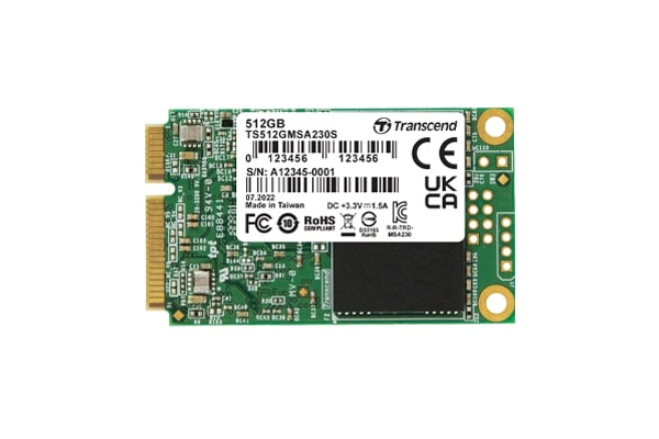 MEMORIA 128GB, mSATA SSD, SATA3, 3D TLC TS128GMSA230S