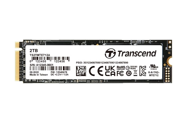 Memory 256GB, M.2 2280, PCIe Gen4x4, NVMe, 3D TLC BiCS5, PE: 3K, wide temp., TCG OPAL,  TS256GMTE712A-I